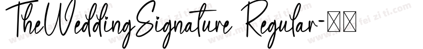 TheWeddingSignature Regular字体转换